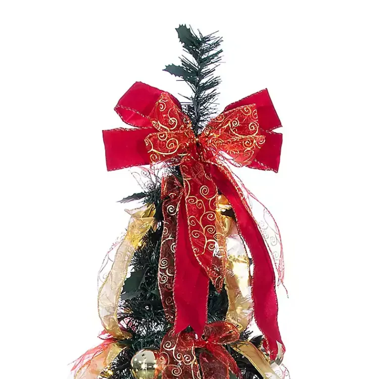 Christmas Trees>Kirklands Home 6 ft. Pre-Lit Pop-Up Decorated Christmas Tree