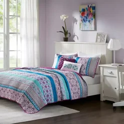 Kirklands Home Adley Reversible Full/Queen 5-pc. Quilt Set New
