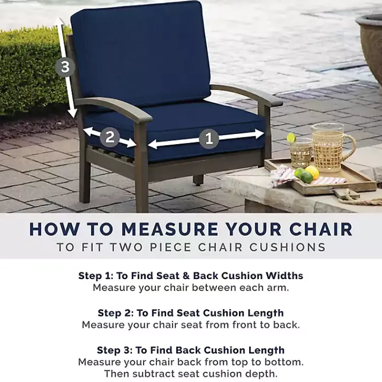 Kirklands Home Alana Tile Luxe Outdoor Dining Chair Cushion Blue Sale