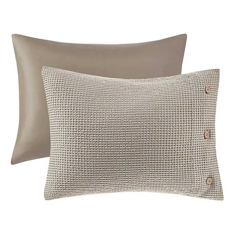 Kirklands Home Alaya 4-pc. California King Waffle Duvet Set Tan Hot