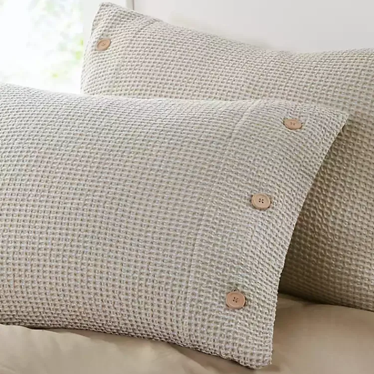 Kirklands Home Alaya 4-pc. California King Waffle Duvet Set Tan Hot