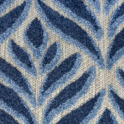 Kirklands Home Aloha Botanical Indoor/Outdoor Rug, 3x5 Blue Sale