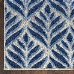 Kirklands Home Aloha Botanical Indoor/Outdoor Rug, 3x5 Blue Sale