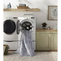 Kirklands Home Amelie Silver Classic Washable Area Rug, 5x7 Blue Outlet