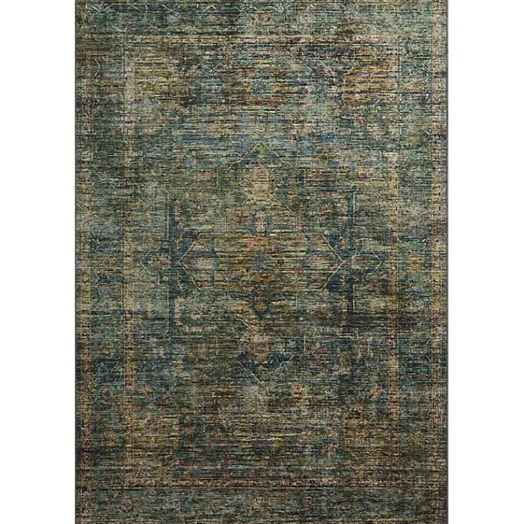 Kirklands Home Anniston Vintage Blue Accent Rug, 2x4 Discount
