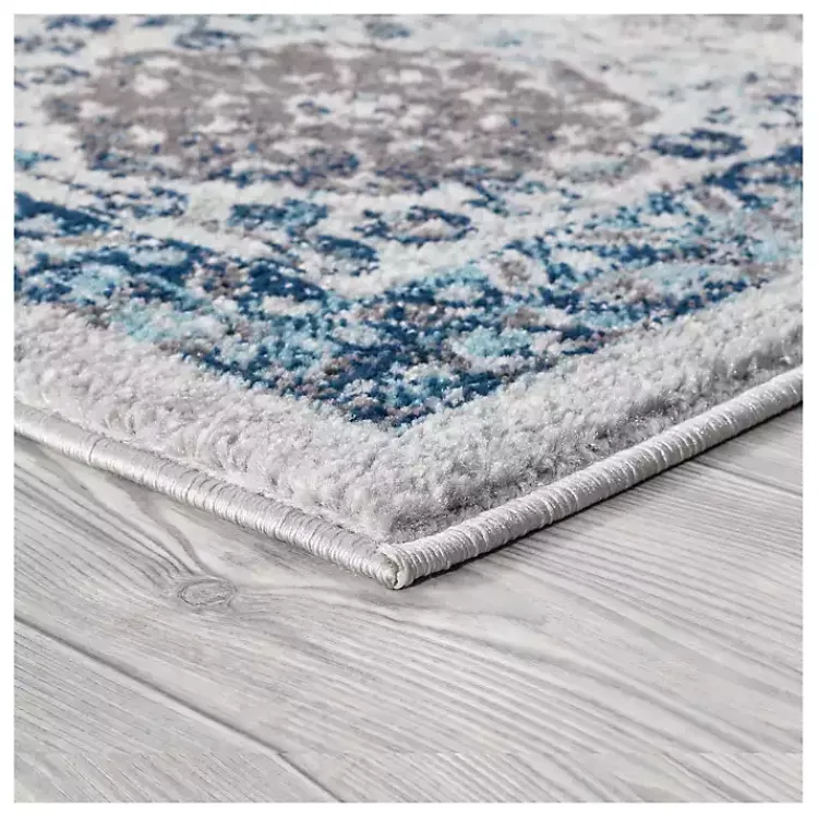 Kirklands Home Aqua and Gray Alex Loomed Area Rug, 7x9 Best