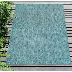 Kirklands Home Aqua Intertwine Indoor/Outdoor Area Rug, 7x9 Blue Online