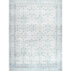 Kirklands Home Aqua Rio Vintage Area Rug, 5x7 Blue Discount