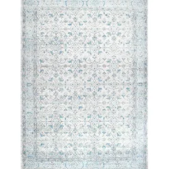 Kirklands Home Aqua Rio Vintage Area Rug, 4x6 Discount