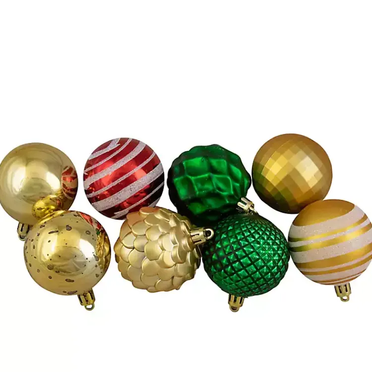 Christmas Ornaments>Kirklands Home Assorted Shatterproof Ornaments, Set of 75