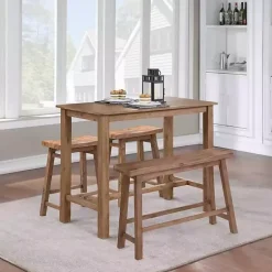 Kirklands Home Barnwood Sonoma Saddle Counter Stools, Set of 2 Brown Best