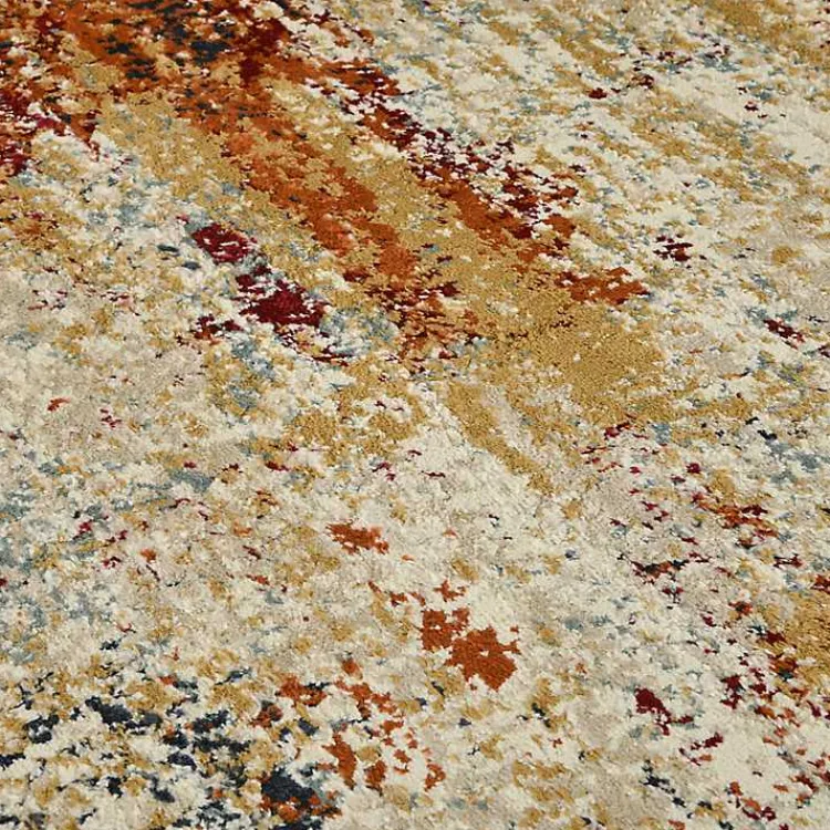 Kirklands Home Bastia Ivory Orange Area Rug, 5x7 Multi Best