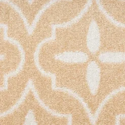 Kirklands Home Beige & Ivory Quatrefoil Indoor/Outdoor Rug, 5x7 Best