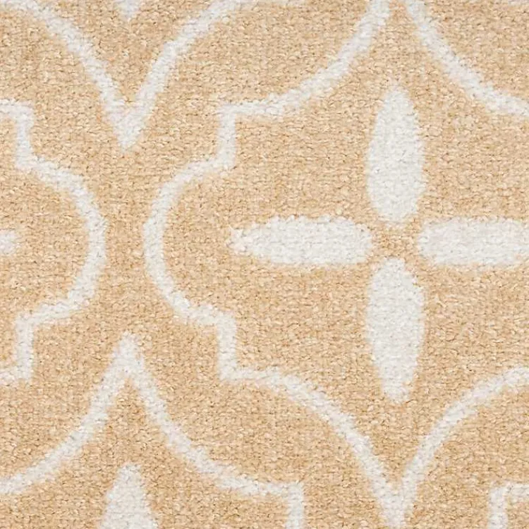 Kirklands Home Beige & Ivory Quatrefoil Indoor/Outdoor Rug, 5x7 Best