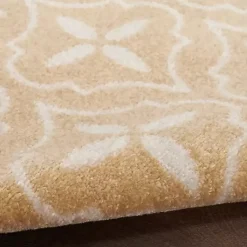 Kirklands Home Beige & Ivory Quatrefoil Indoor/Outdoor Rug, 8x10 Discount