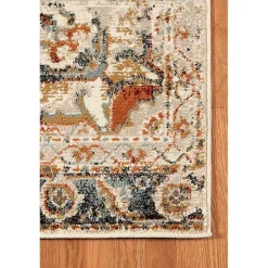 Kirklands Home Beige and Gold Medallion Area Rug, 7x9