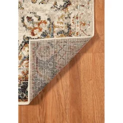 Kirklands Home Beige and Gold Medallion Area Rug, 7x9