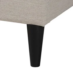 Kirklands Home Beige Button Tufted Headboard Queen Bed Frame Tan Clearance