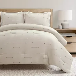 Kirklands Home Beige Clip Jacquard 3-pc. Full/Queen Comforter Set Tan Outlet