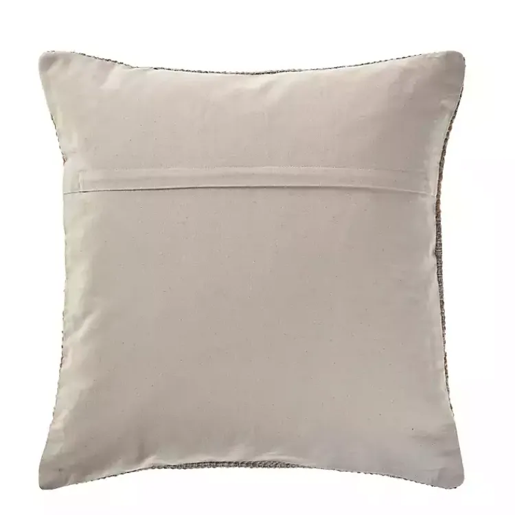 Pillows>Kirklands Home Beige Criss Cross Accent Pillow Brown