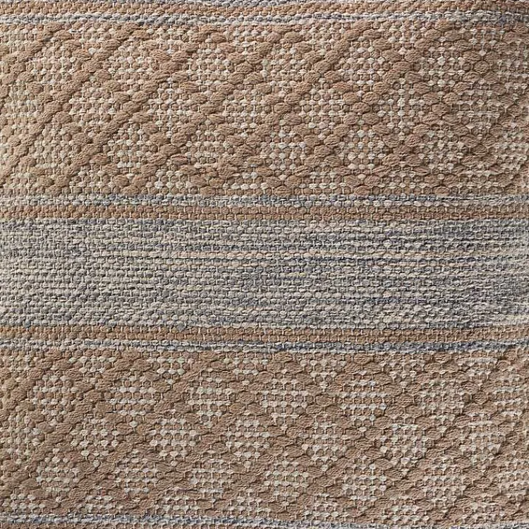 Pillows>Kirklands Home Beige Criss Cross Accent Pillow Brown
