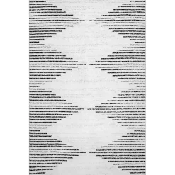 Kirklands Home Black and Ivory Diamond Washable Area Rug, 5x8 Online