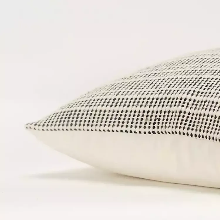 Pillows>Kirklands Home and Natural Sea Striped Pillow Black