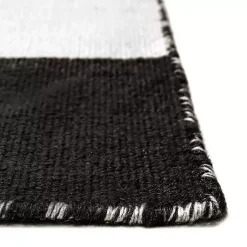 Kirklands Home Black Cabana Stripe Indoor/Outdoor Area Rug, 8x11 Discount