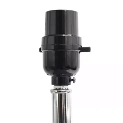 Kirklands Home Faux Leather Charging Table Lamp Black Outlet