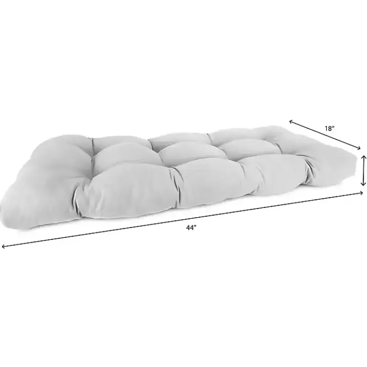 Kirklands Home French Edge Outdoor Wicker Settee Cushion Black Online