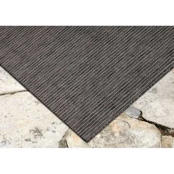 Kirklands Home Intertwine Indoor/Outdoor Area Rug, 7x9 Black Hot
