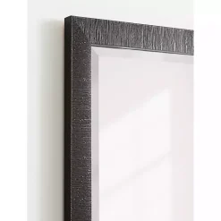 Kirklands Home Black Ribbed Renna Wall Mirror, 24x36 in.