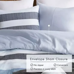 Kirklands Home Blake Blue Stripe 3-pc. Full/Queen Comforter Set Discount