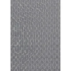 Kirklands Home Blue & Ivory Checkered Indoor/Outdoor Rug, 8x10 New