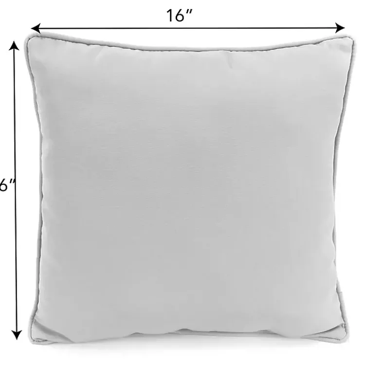 Kirklands Home Blue & Yellow Bee Happy Outdoor Pillow