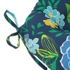 Kirklands Home Blue & Yellow Floral Outdoor Cushions, Set of 2 Outlet