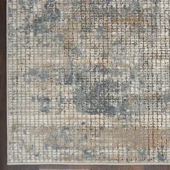 Kirklands Home Blue and Beige Tally Textured Area Rug, 5x7 Hot