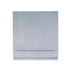 Kirklands Home Basketweave Cordless Roman Shade, 33 in. Blue Discount