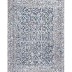 Kirklands Home Boho Lorelai Washable Area Rug, 5x7 Blue Clearance