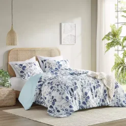 Kirklands Home Blue Botanical 3-pc. Full/Queen Comforter Set Sale