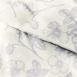 Kirklands Home Blue Botanical 3-pc. Queen Duvet Cover Set White