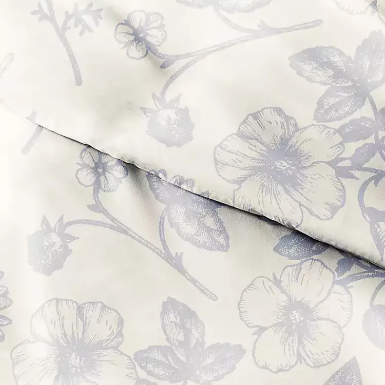 Kirklands Home Blue Botanical 2-pc. Twin Duvet Cover Set