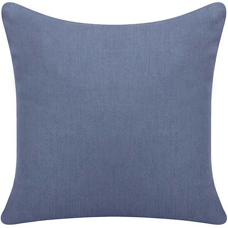 Pillows>Kirklands Home Buttoned Throw Pillow Blue