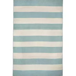 Kirklands Home Blue Cabana Stripe Indoor/Outdoor Area Rug, 3x5 Sale