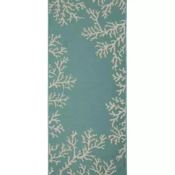 Kirklands Home Coral Indoor/Outdoor Runner, 1x4 Blue Best
