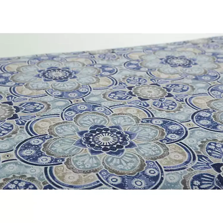 Kirklands Home Emilia Tufted Outdoor Loveseat Cushion Blue Clearance