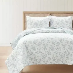 Kirklands Home Blue Floral Reversible 3-pc. Full/Queen Quilt Set Hot