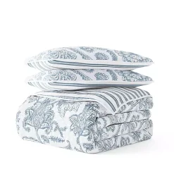 Kirklands Home Blue Jacobean Reversible 3-pc. King Quilt Set Hot