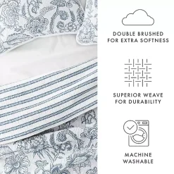 Kirklands Home Blue Jacobean Reversible 3-pc. King Quilt Set Hot