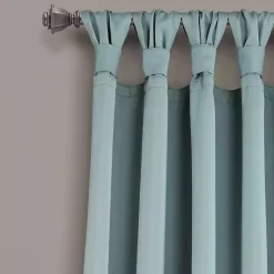 Kirklands Home Knotted Curtain Panel Set, 84 in. Blue Best